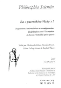 Philosophia Scientiae, v. 27, cahier 01